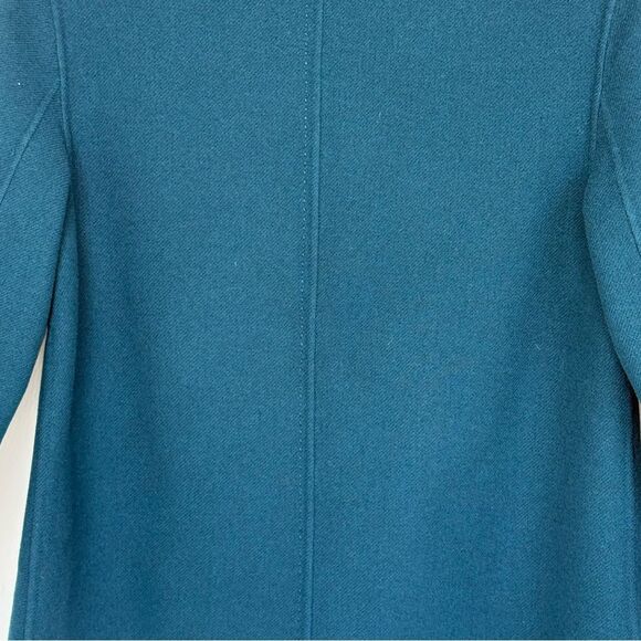 Talbots • Teal Wool Jacket Coat Blazer • Size 2 Petite • 3/4 Sleeve - Picture 10 of 13